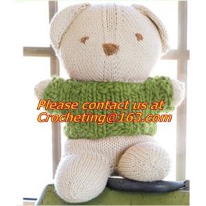Handmade new style pure color crochet mou, Crochet Stuffed Toy Doll,knitting