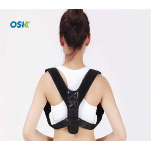 Black Shoulder Posture Support Brace Adjustable Lightweight Breathable