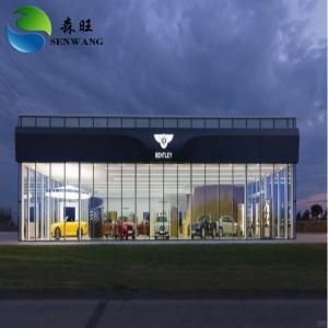 Prefabricated Car Showroom And Warehouse High End Steel Structure Exhibition