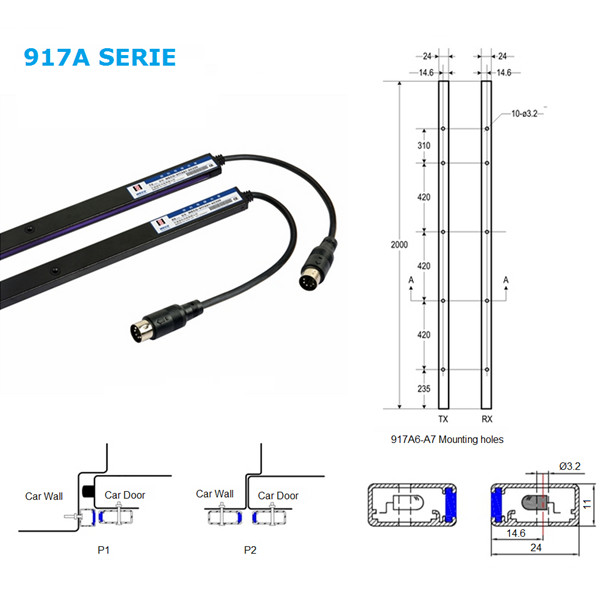 Buy Weco-917a71-Ac220 Elevator Light Curtain 917a71 917a61 at wholesale prices