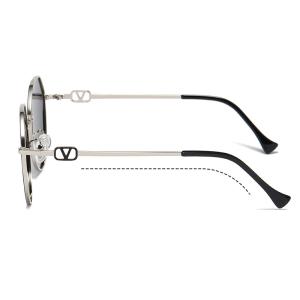 Metal Frame Polygon Shape Sunglasses Girls sturdy Customizable