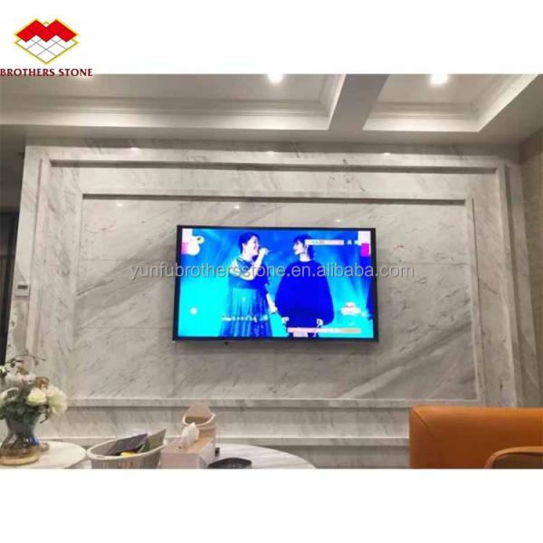 Natural Stone Cut-To-Size Foshan Greek Jazz White Marble Slab with Polished Finish