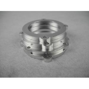 Silverwhite annodized CNC Aluminum Parts , Turning Machined Metal OEM service