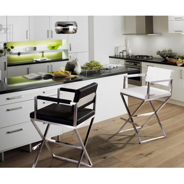 Wear Resistant PU Leather 0.57m3 25KGS Modern Bar Stools