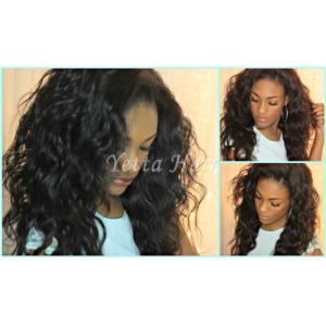 China Natural Black Unprocessed Virgin Brazilian Hair , Water Wave Human Hair Extensions  on sale
