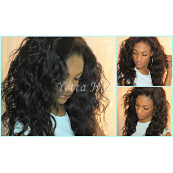 Natural Black Unprocessed Virgin Brazilian Hair , Water Wave Human Hair