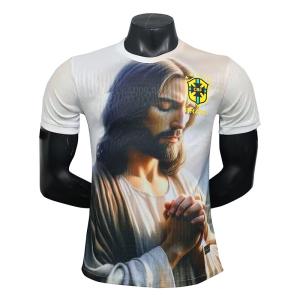 China Brazil White Jesus Special Edition Jersey Group Customized Exclusive Design on sale