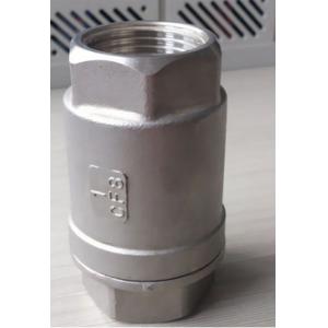 Lift 2PC Spring Vertical Check Valve Stainless Steel With Female Thread