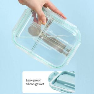 High Borosilicate Glass Meal Prep Containers with BPA-Free Lids - Temperature