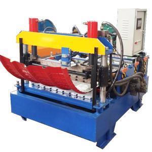 Hydraulic Metal Steel Sheet Roof Curving Machine 4 Steps Station PLC Control