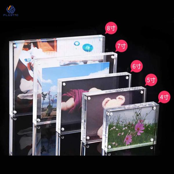 waterproof Transparent Acrylic Photo Frame Acrylic Block Picture Frames