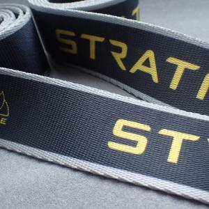 China Customized Non Elastic Embroidered polyester webbing straps on sale