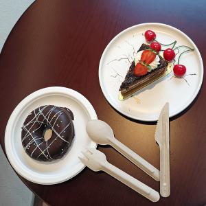 100% Biodegradable Edible Bagasse Paper Cutlery Set For Events