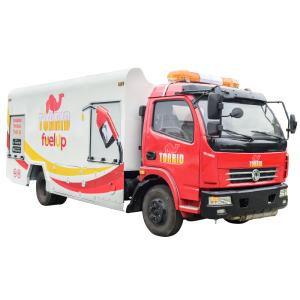 Dongfeng Small 4000 Liters Diesel Tanker Truck With 4X2 Drive Wheel 6 Wheels