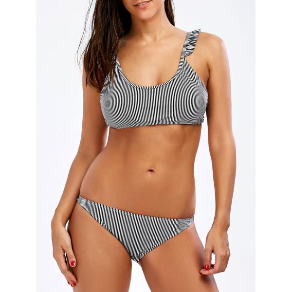 Buy Black striped bikini at wholesale prices