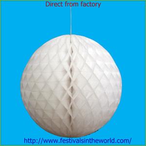 Quality home decoration honeycomb ball white for sale