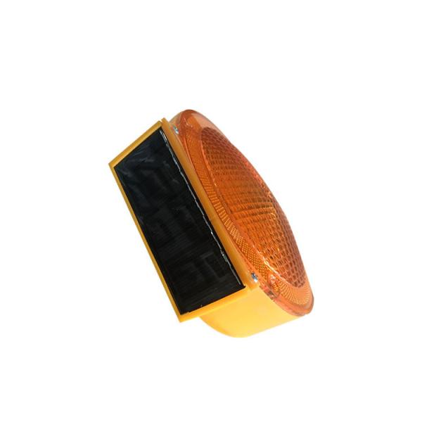 Israel Market Yellow Purple Solar Powered Road Traffic Warning Light for High Visibility Safety