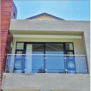 Quality Stair Post Glass Stainless Steel Railing for Roof Deck Horizontal Balcony Decking for sale