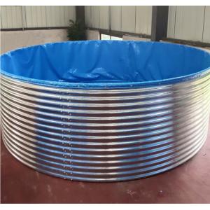 Above Ground Tarpaulin Fish Pond With Galvanized Sheet Outdoor