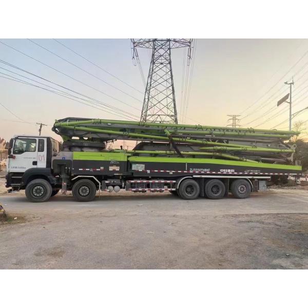 Buy 70m 12Mpa Mounted Concrete Line Pump Trailer Equipment 55 Cubic For Highways at wholesale prices