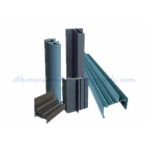 Door Extruded Aluminum Profiles Thickness 1.0mm Powder Coating