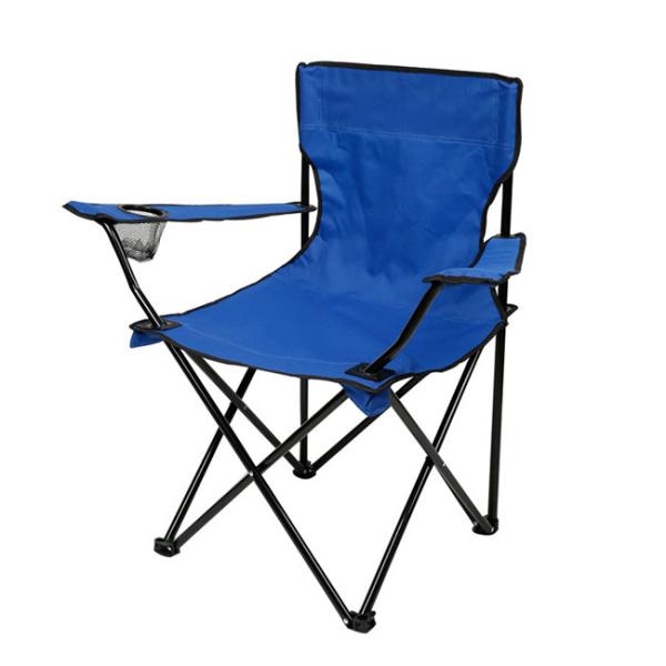 Buy Steel Tube Foldable Camping Chair , Coxford Cloth Folding Arm Chair 50cmx50cm at wholesale prices