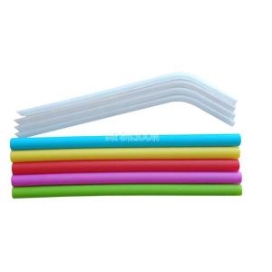 BPA Free Reusable Silicone Drinking Straws , Silicone Bendy Straws No Metal