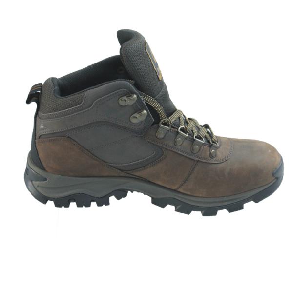 Shengjie Factory New Stylish Nubuck Leather Hiking Boots with Breathable BK Mesh Lining Anti-slip Outdoor Shoes