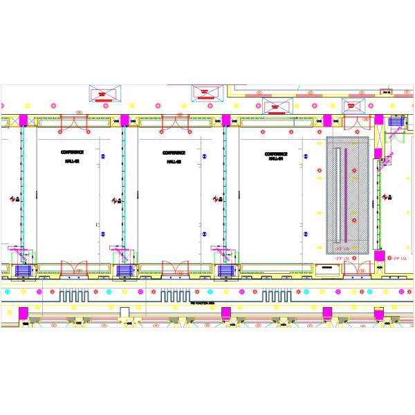 Hotel Folding Movable Partition Walls / Banquet Hall Removable Acoustic Room Partitions
