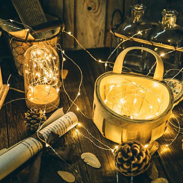 IP65 Led Fairy Lights Battery Operated Firefly Starry Moon Lights For DIY Wedding