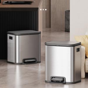 20L Home Stainless Steel Bucket Double Wall Stainless Steel Bucket Trash Can