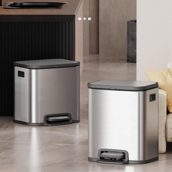 20L Home Stainless Steel Bucket Double Wall Stainless Steel Bucket Trash Can