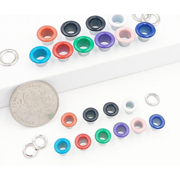 Metal Electroplated Hollow Eyelet Buckle Diameter 4-10mm Suitable For Clothing, Canvas Shoes Bag Accessories