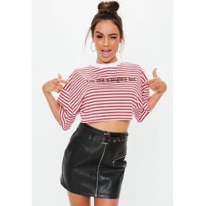 Clothing Women Cropped Stripe T Shirt