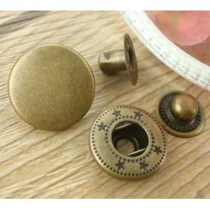 wholesale stainless steel /brass 2parts press stud metal open top big snap