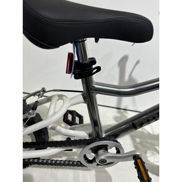 Kids Steel Frame Coaster Brake Bicycle With 4 Wheels Single Speed And Pneumatic Tires