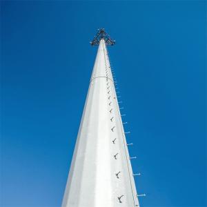 Quality 30m Telecommunications Monopole Antenna Tower ASTM A123 Q345B/A572 for sale
