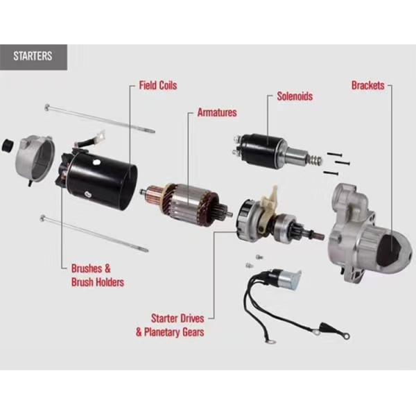 24V 4.5KW Starter Motor for PC200-6/220-6 Excavator 10T