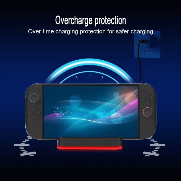 Multi-Function Charging Dock with RGB Lighting for Nintendo Switch 2– Charges Joy-Cons & Console