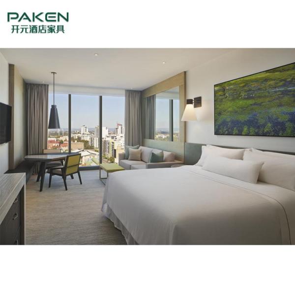 Buy MDF Moisture Resistance Hotel Bedroom Furniture Set at wholesale prices