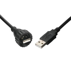 USB2.0 A Type Male Type M Waterproof Interface TO USB2.0 Cable Industrial Fixed
