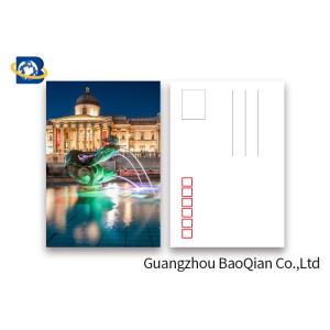 Tourist Tttraction 3d Lenticular Card , Lenticular Postcard Printing Souvenir