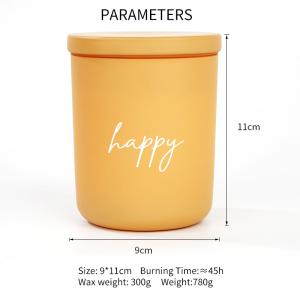 Glass Jar Scented Candle High Scented Candle Burning Time 45 Hours Crystal