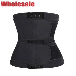 Quality Black Waist Cincher Neoprene Waist Trainer 6XL With Logo Customized for sale