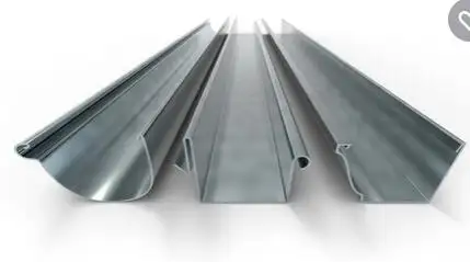 Zinc Coated Roof Rain Gutter Material Roofing Panel Drain Galvanized Rain Gutter
