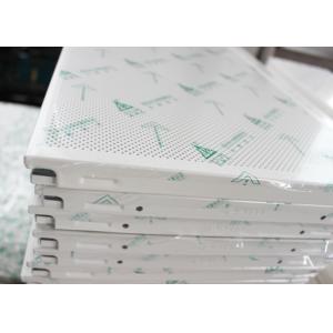 Perforated 600 x 600 Clip In Ceiling Panels , Decorative Drop Ceiling Panels