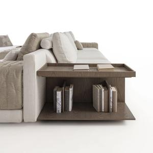 Practical Sectional Double-Sided Fabric Sofa For Multipurpose Large Space