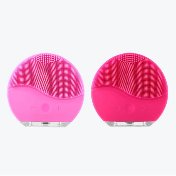 Buy Face Washing Machine Electric Soft Silicone Facial Brush Cleanser Massage at wholesale prices