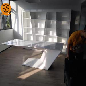 China OEM ODM Boss Office Desk Chemical Resistance Solid Surface Sheets on sale