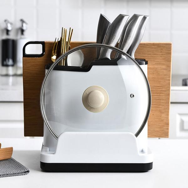 Buy Plastic Multifunctional Kitchen Tableware Knife and Spoon Storage Rack at wholesale prices